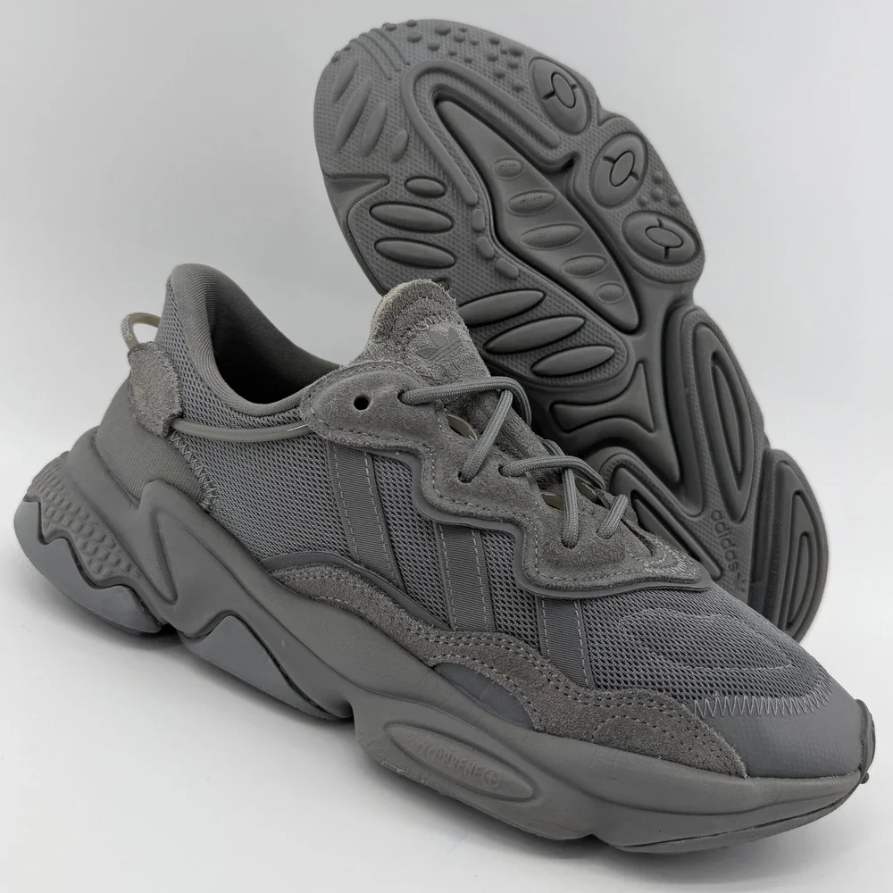 Adidas Ozweego Kids 6.5 (8 Women's) Grey Chunky Retro‎ Athletic Sneakers Shoes